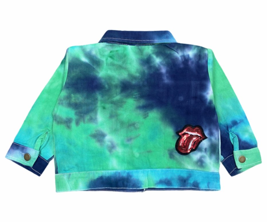 TIE DYE PATCH DENIM JACKET - JACKETS