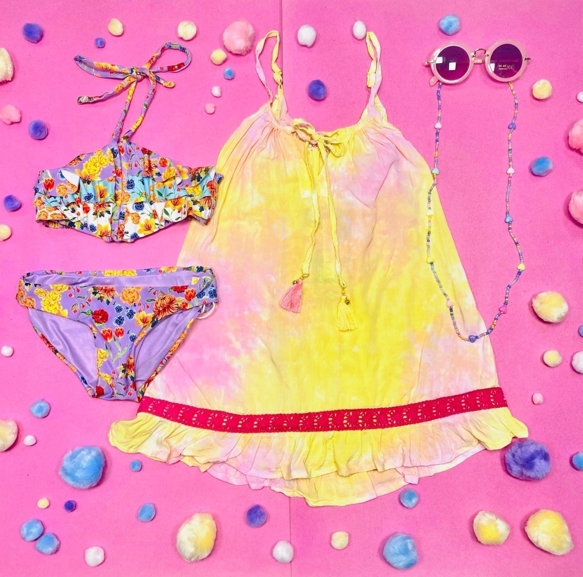 TIE DYE SUNDRESS - DRESSES