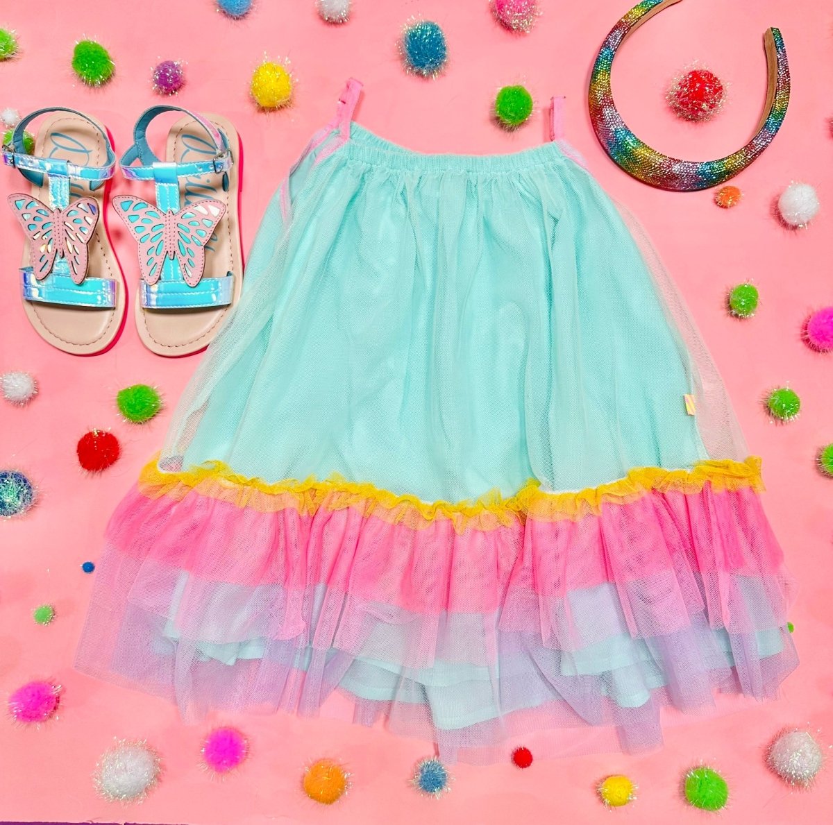 TIERED FLOWY DRESS - DRESSES
