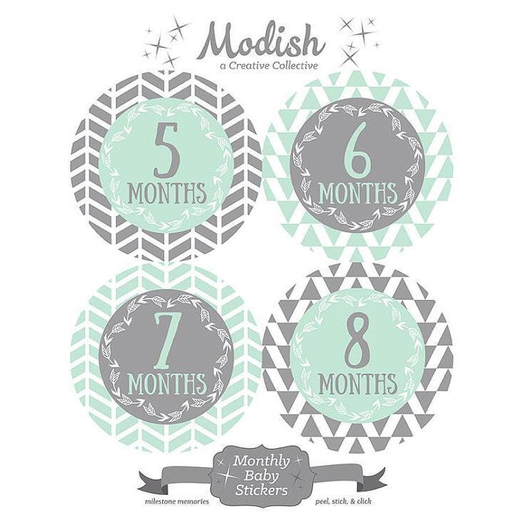 TRIBAL MONTHLY BABY STICKERS - MONTHLY STICKERS