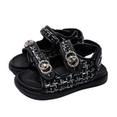 GIGI TWEED DAD SANDALS - SANDALS