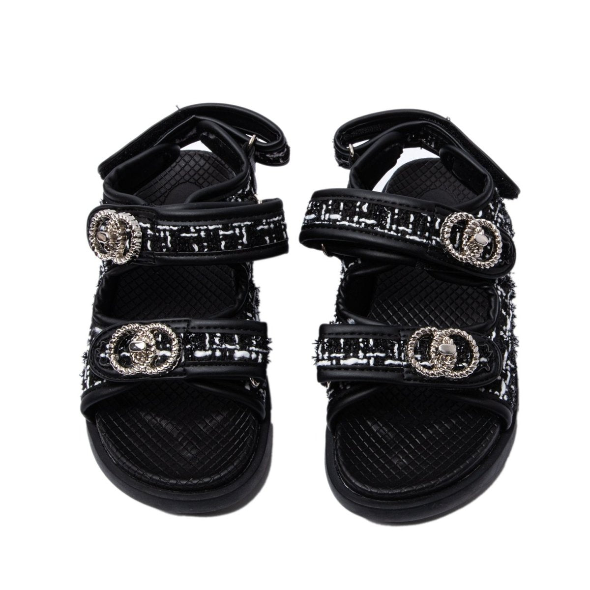 GIGI TWEED DAD SANDALS - SANDALS