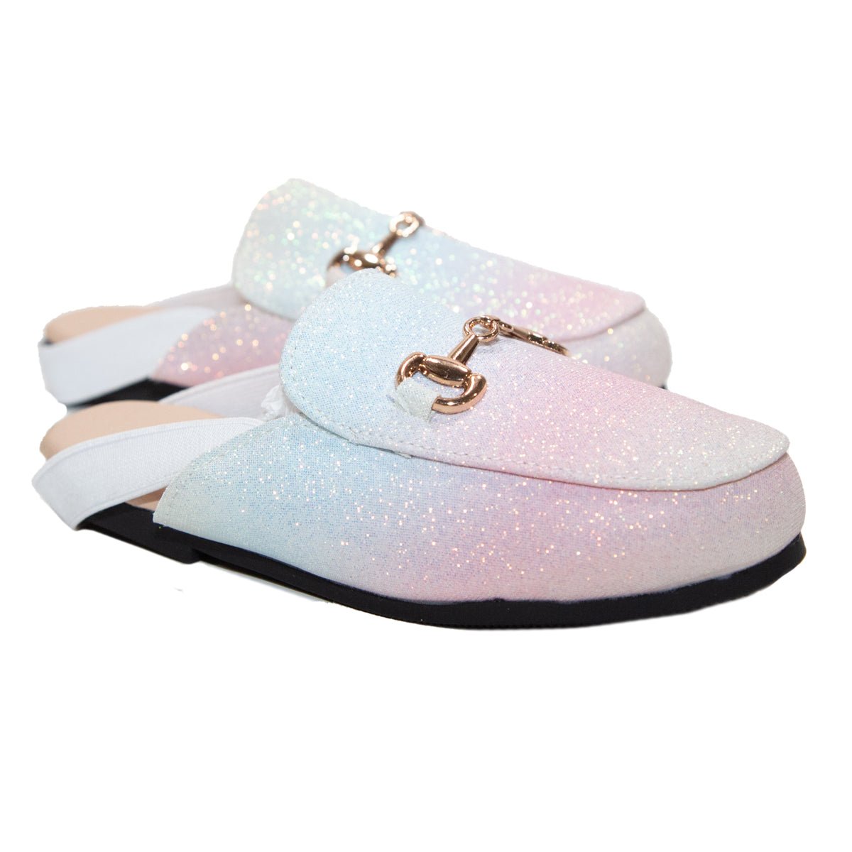 UNICORN OMBRÉ SHIMMER SLINGBACK SHOES - FLATS