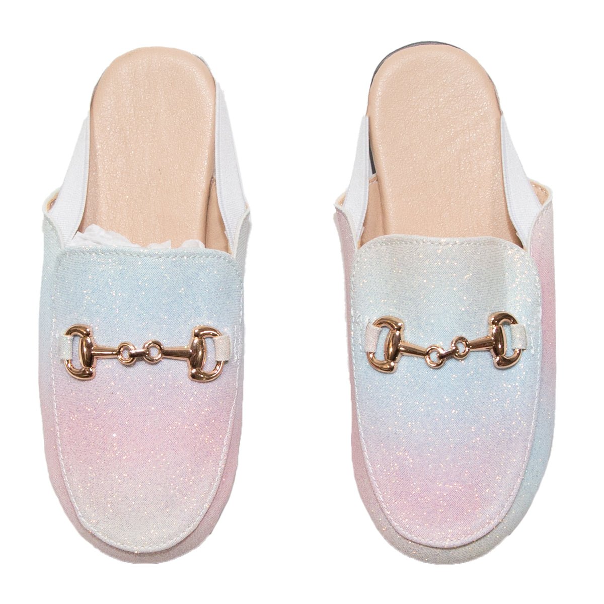 UNICORN OMBRÉ SHIMMER SLINGBACK SHOES - FLATS
