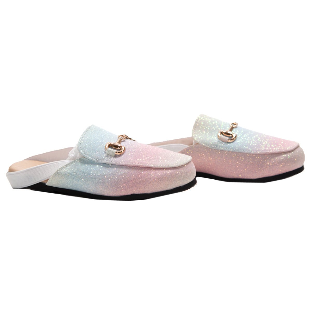 UNICORN OMBRÉ SHIMMER SLINGBACK SHOES - FLATS