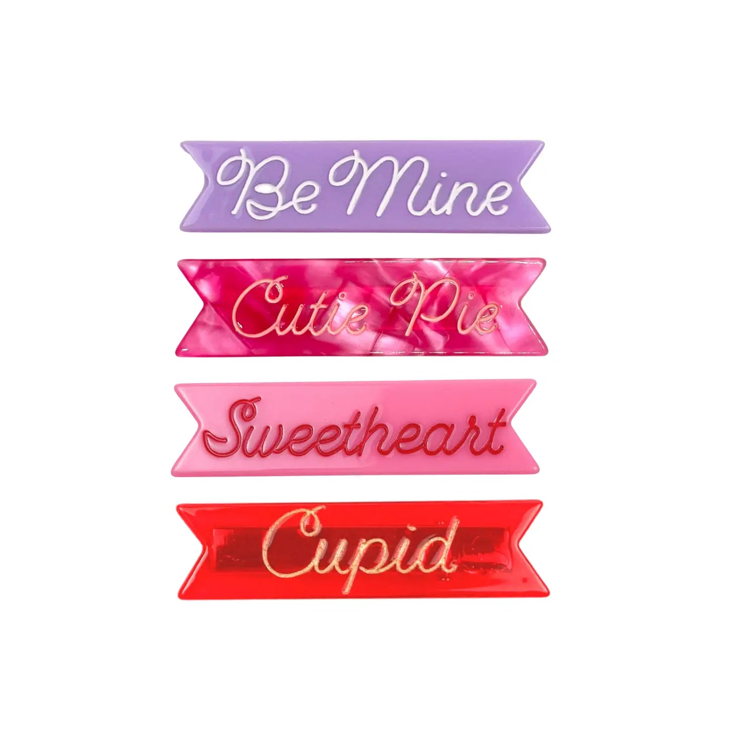 VALENTINE HAIR CLIP PACK OF 4 - CLIPS