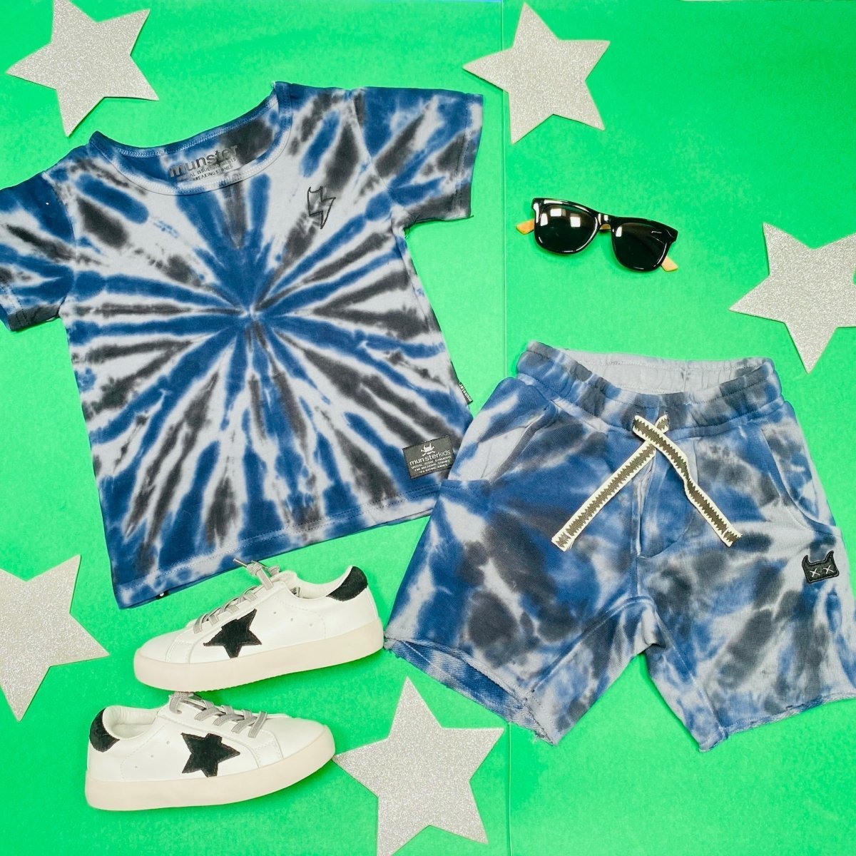 VORTEX TIE DYE TSHIRT - SHORT SLEEVE TOPS