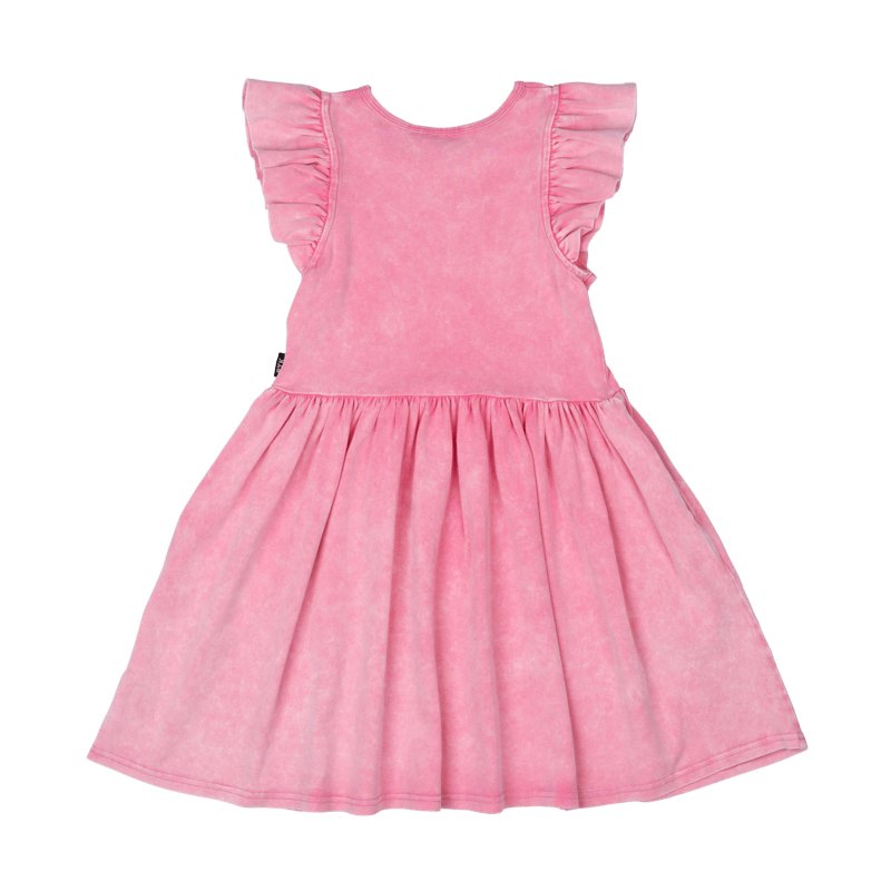 WASHED RUFFLE DRESS - DRESSES