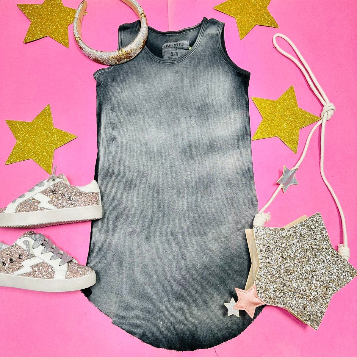 WASHED TANK DRESS - DRESSES