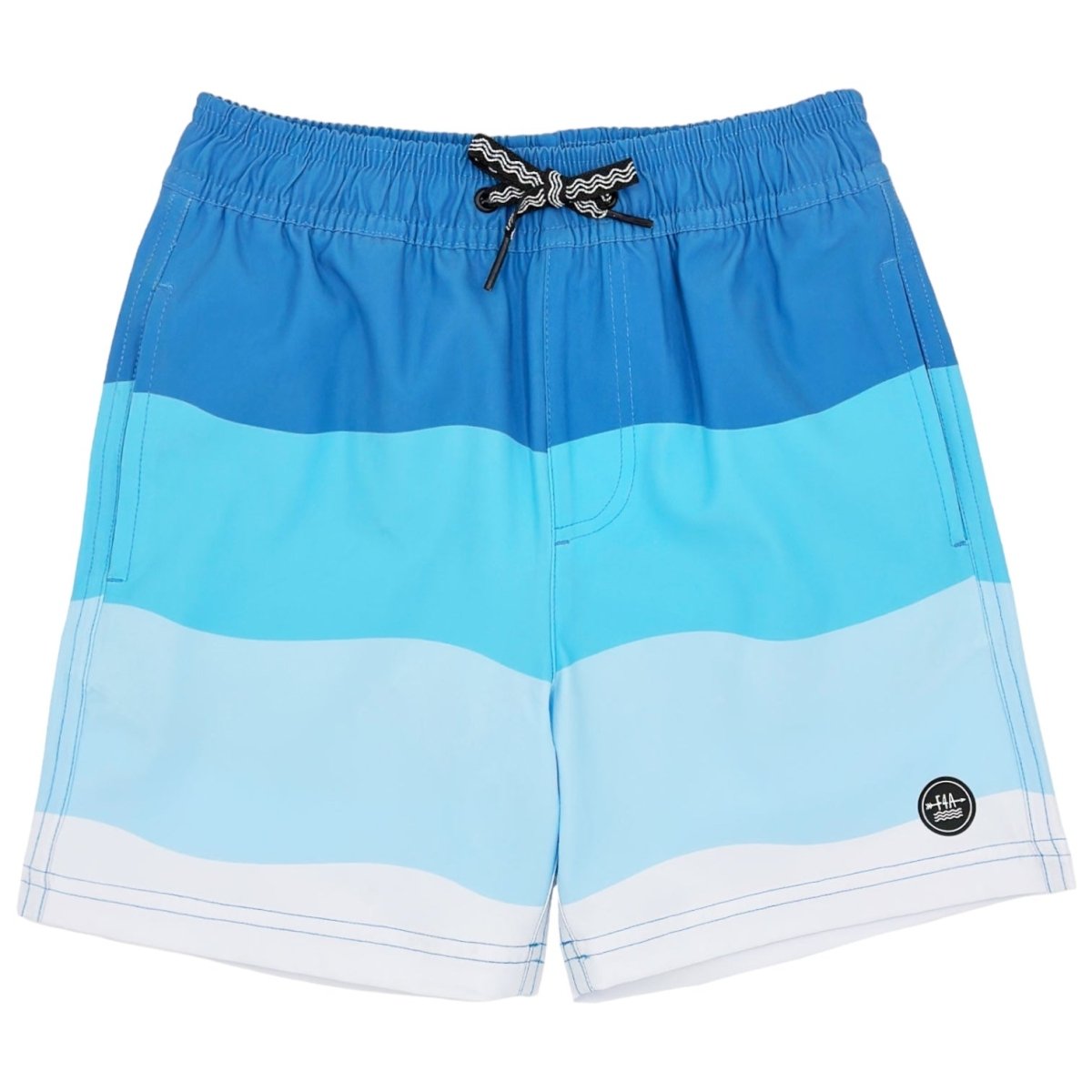WAVES STRIPE SWIM TRUNKS - SWIM TRUNKS