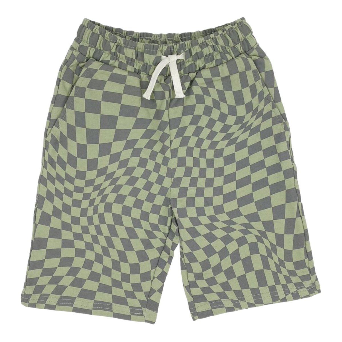 WAVY CHECKERED SHORTS - SHORTS