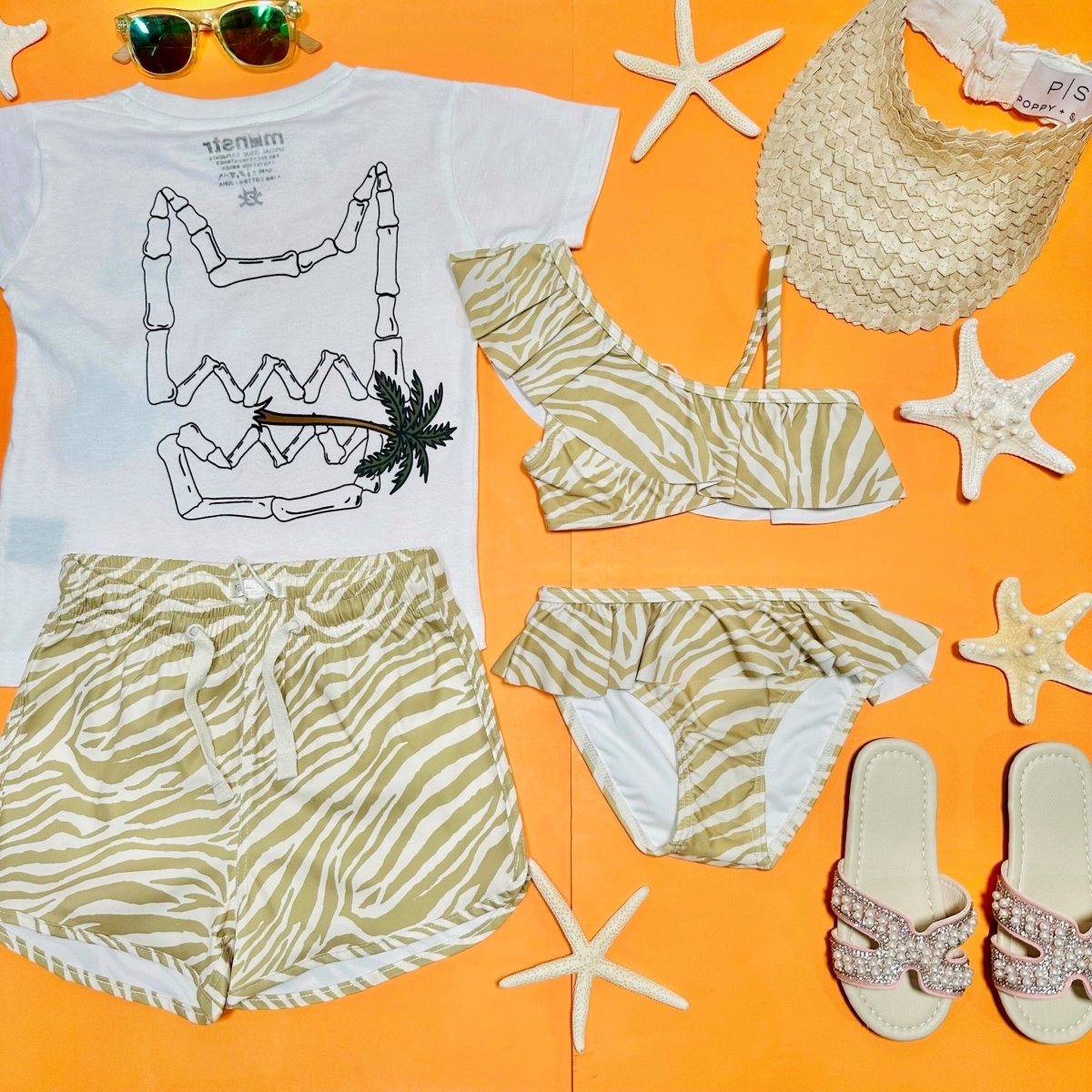 ZEBRA SWIM TRUNKS - SWIM TRUNKS