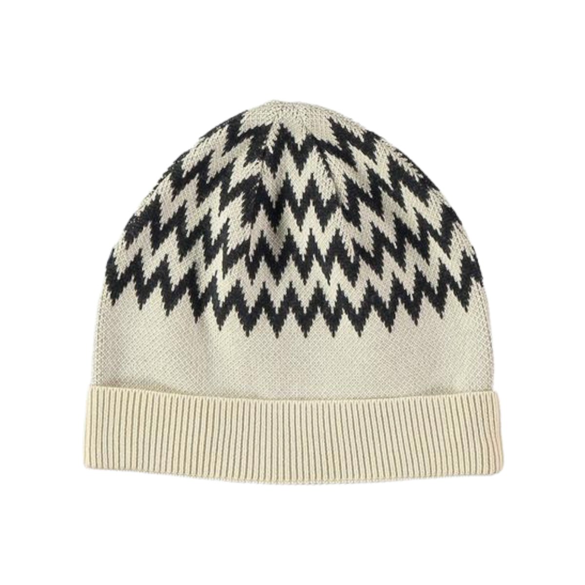 ZIGZAG TRICOT BEANIE (UNISEX) - BEANIES