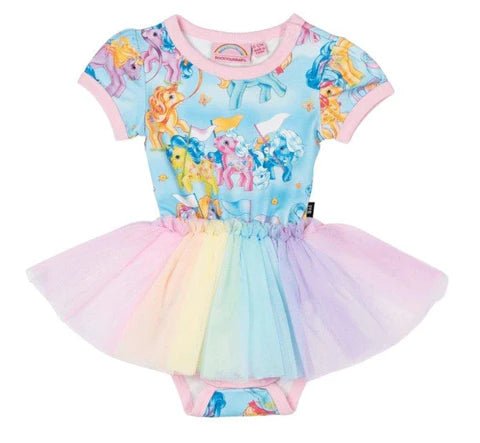 Rock Your Baby and My Little Pony Collab for Kids Rainbow Outfits - Mini Dreamers