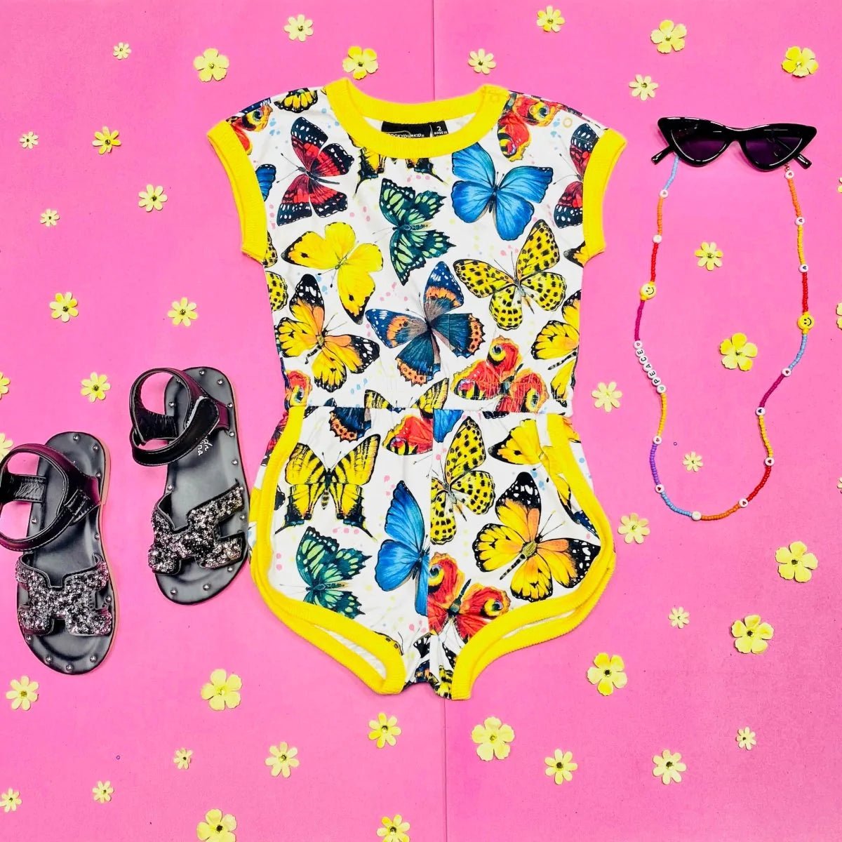 Wild Rock Your Baby Butterfly and Leopard Animal Prints - Mini Dreamers
