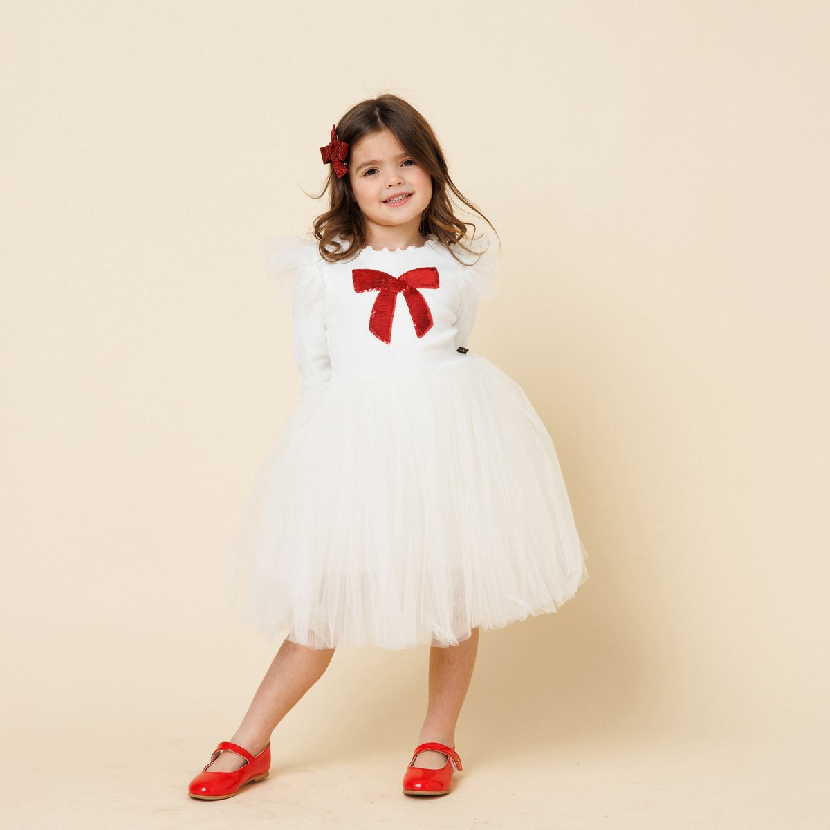 BOW FRILL TUTU DRESS