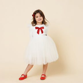 BOW FRILL TUTU DRESS