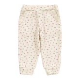 MINI FLORAL RIBBED SWEATPANTS - SWEATPANTS