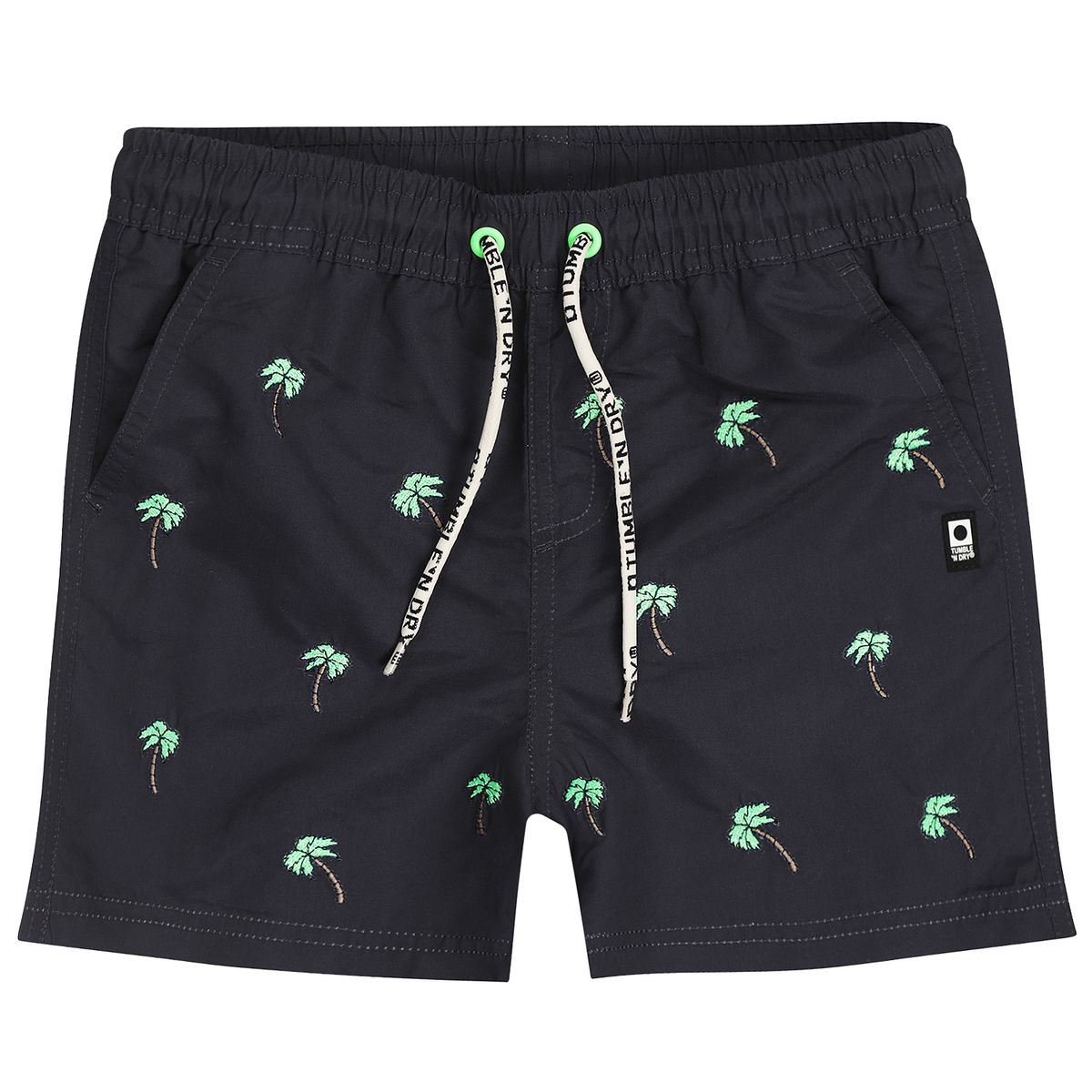 EMBROIDERED PALM TREES SWIM TRUNK (PREORDER)