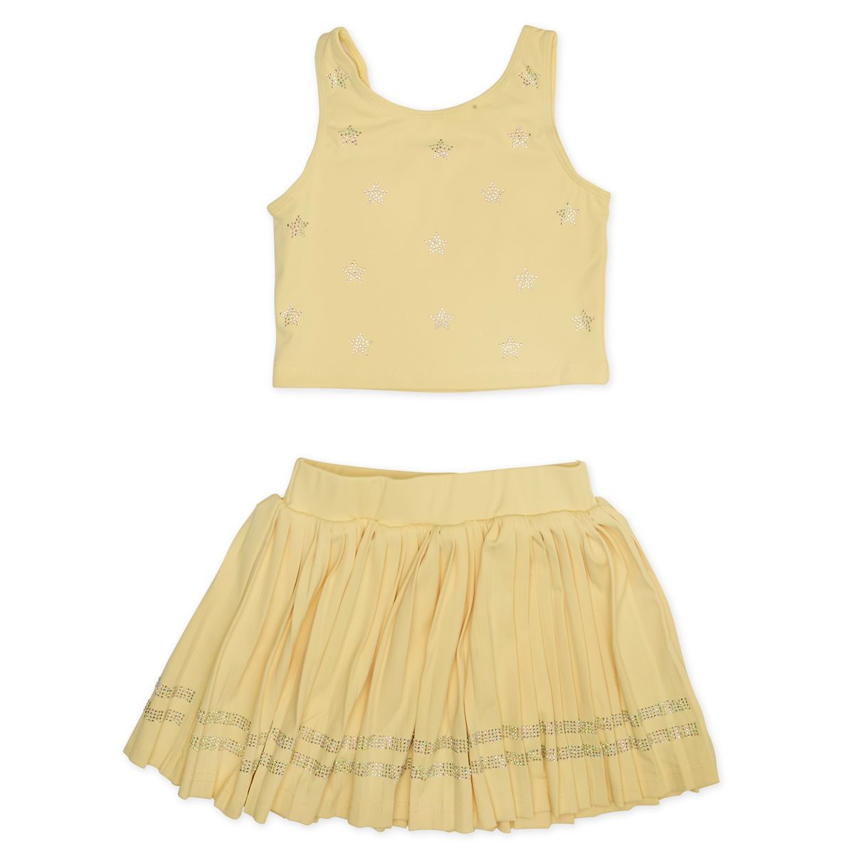 NAOMI CRYSTAL STARS TOP AND PLEATED SKIRT TENNIS SET