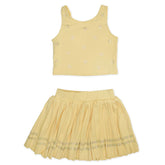 NAOMI CRYSTAL STARS TOP AND PLEATED SKIRT TENNIS SET