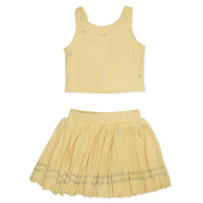 NAOMI CRYSTAL STARS TOP AND PLEATED SKIRT TENNIS SET
