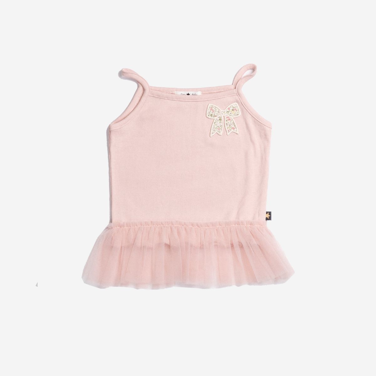 SOPHIA FLORAL BOW TUTU TANK TOP AND LEGGINGS SET