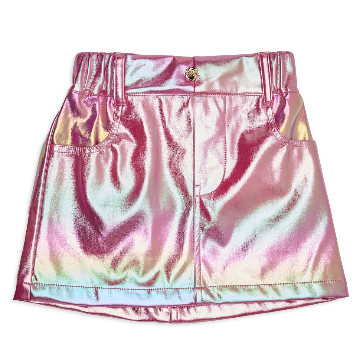 RILEY IRIDESCENT PLEATHER SKIRT