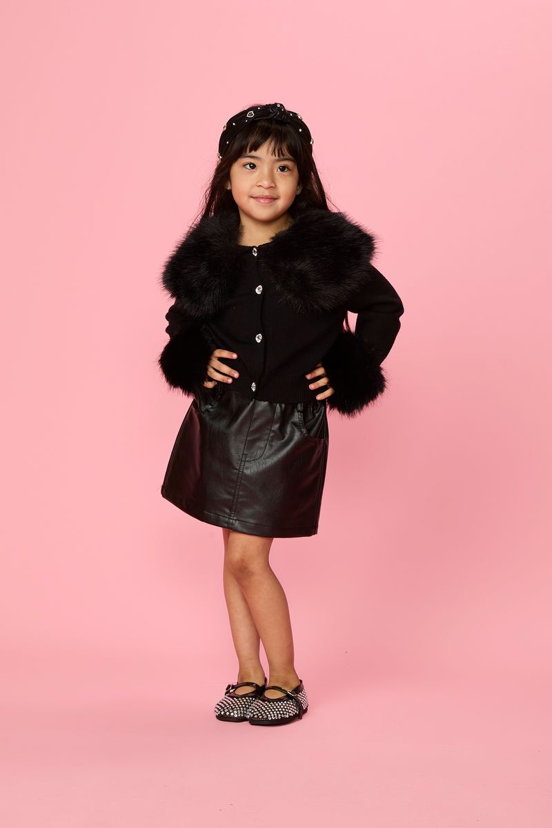 RILEY PLEATHER SKIRT