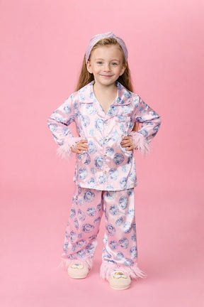 DISCO BALL SILKY SET W/ FEATHERS