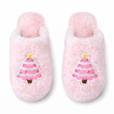 CHRISTMAS TREE JEWELED SLIPPERS