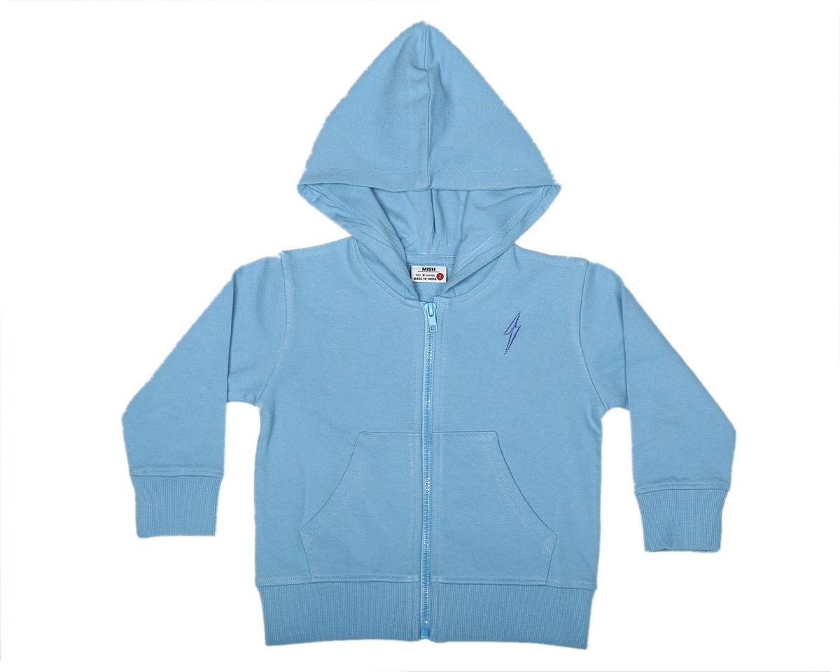 TONAL BOLT SOLID ZIP UP HOODIE (PREORDER)
