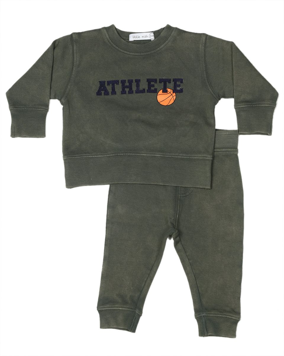 ATHLETE BASKETBALL SWEATSHIRT AND SWEATPANTS SET (PREORDER)