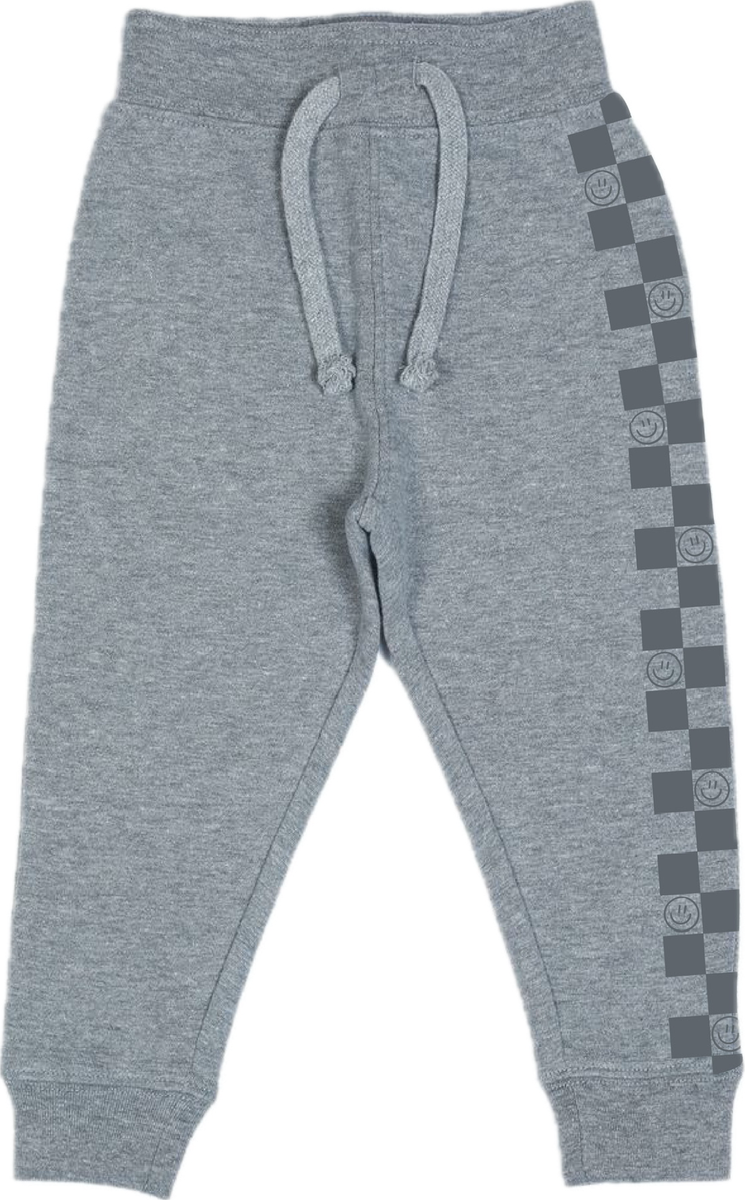 SMILEY CHECKERED SWEATPANTS (PREORDER)