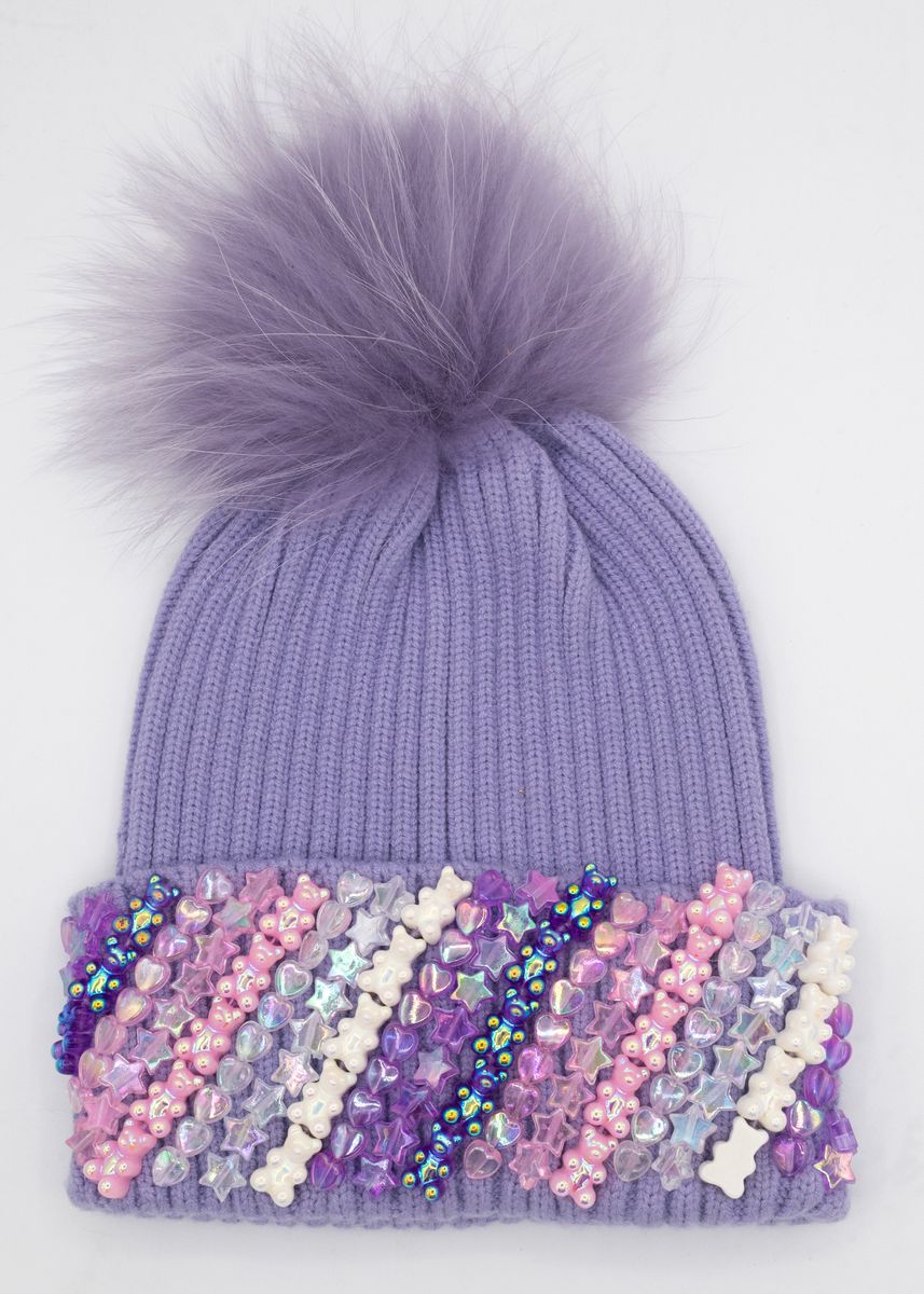 CHARMS & GUMMY BEARS POM POM BEANIE (PREORDER)