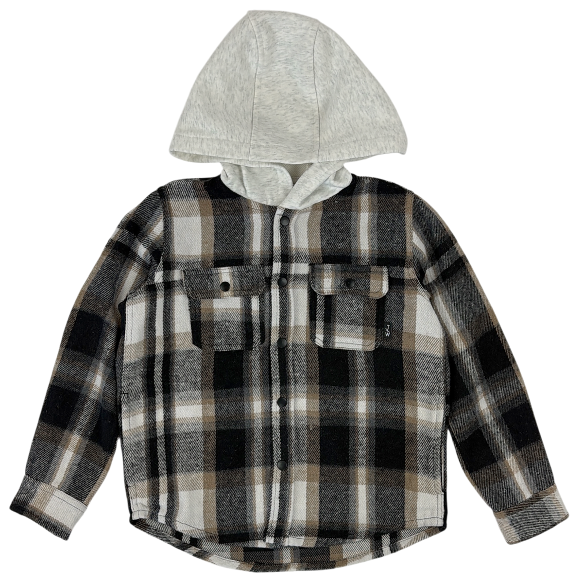 WOODSMAN FLANNEL HOODIE SHACKET (PREORDER)