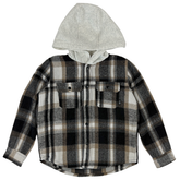 WOODSMAN FLANNEL HOODIE SHACKET (PREORDER)