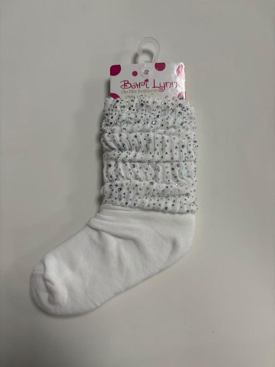 FULLY CRYSTALLIZED SCRUNCHY SOCKS (PREORDER)