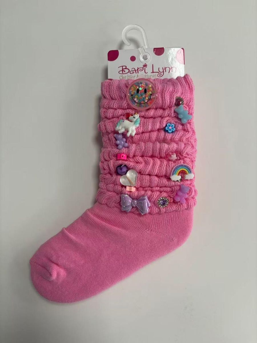 FUN CHARMS CRYSTALLIZED SCRUNCHY SOCKS (PREORDER)