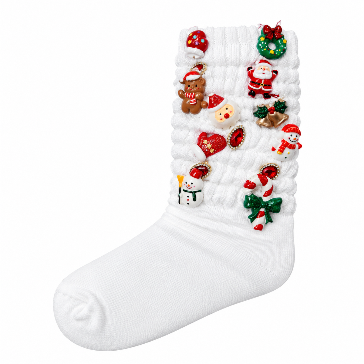 CHRISTMAS CHARMS SCRUNCHY SOCKS (PREORDER)