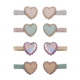 MINI SCALLOPED HEART CLIPS SET OF 4 (PREORDER)