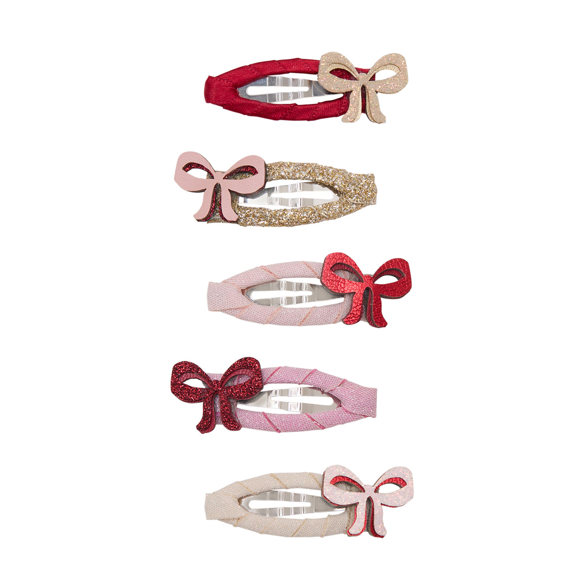 CUTESY  BOWS CLIPS SET OF 8 (PREORDER)