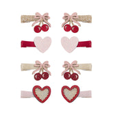 MINI CHERRIES & HEART CLIPS SET OF 8 (PREORDER)