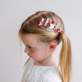 MINI CHERRIES & HEART CLIPS SET OF 8 (PREORDER)