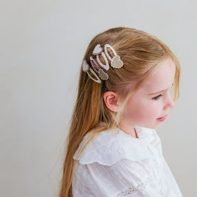 SCALLOPED HEART CLIPS SET OF 4 (PREORDER)