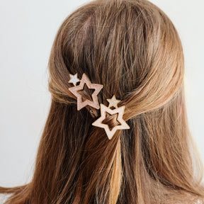 SPARKLE STARS SNAP CLIP SET OF 2 (PREORDER)