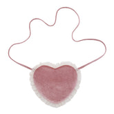 VELVET HEART RUFFLE PURSE (PREORDER)