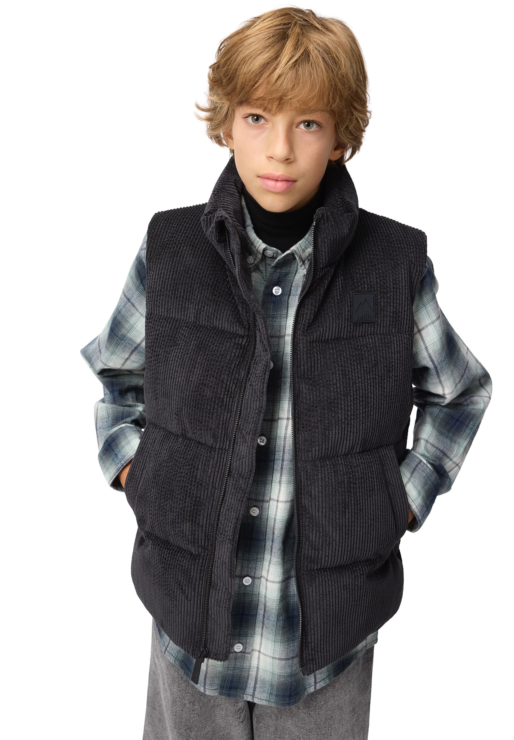CLADONIA CHECK ROZZY BUTTON DOWN TOP (PREORDER) - MOLO - BUTTON DOWNS