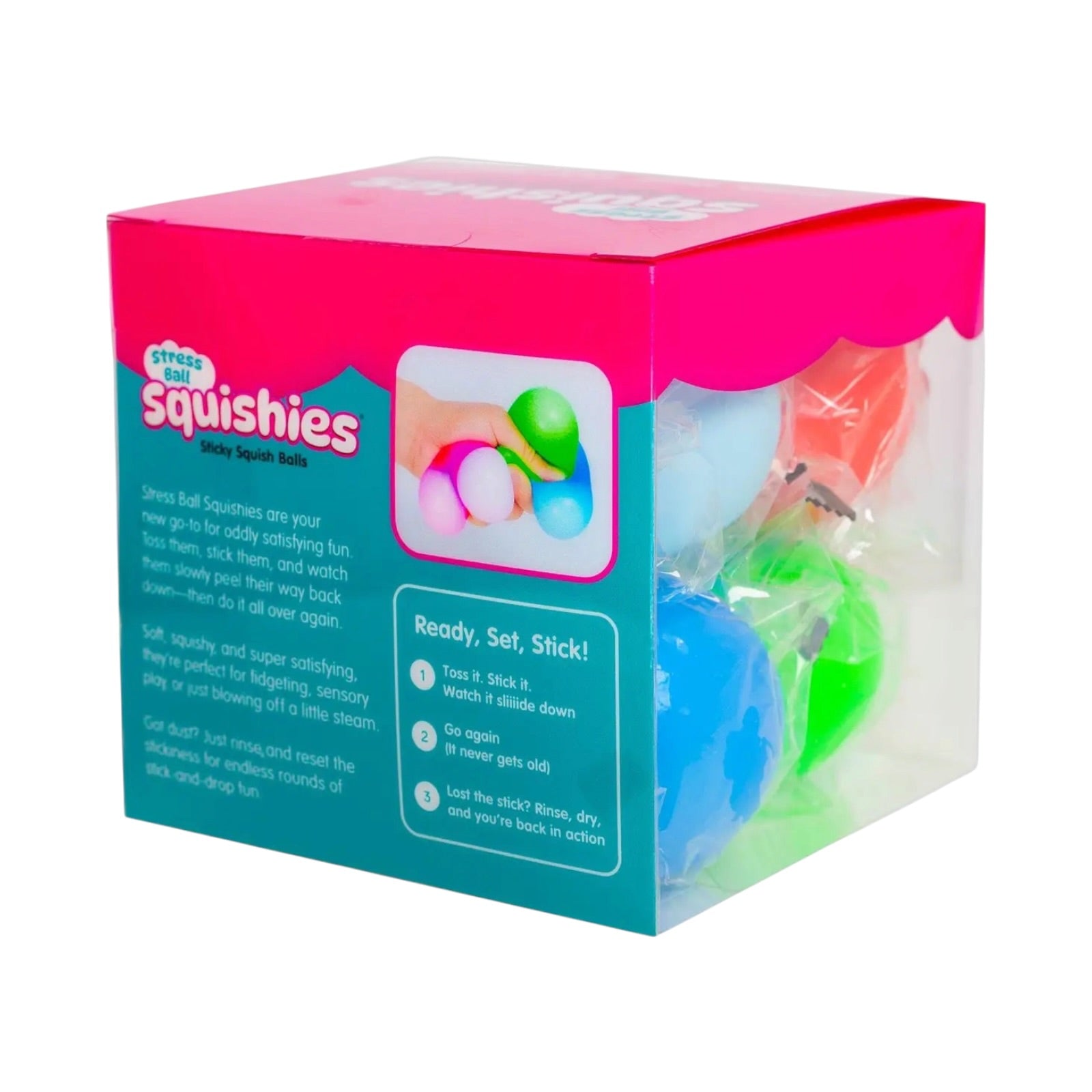 AUTHENTIC SQUISHIES® STICKY FIDGET STRESS BALLS (8 PIECES) (PREORDER)