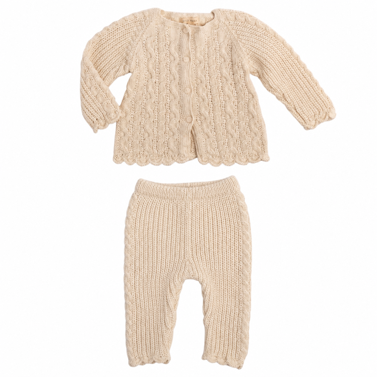 ROYAL ALPACA KNIT CARDIGAN AND PANTS SET (PREORDER)